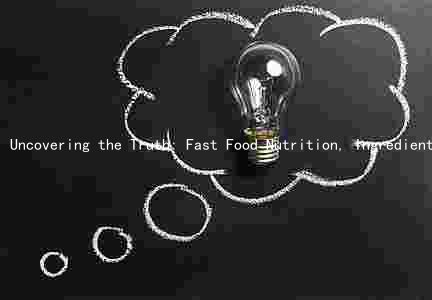 Uncovering the Truth: Fast Food Nutrition, Ingredients, and Health Considerations